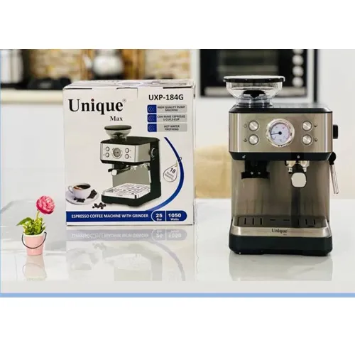 اسپرسو ساز یونیک مدل UXP_184G با آسیاب قهوه ۲۵ بار